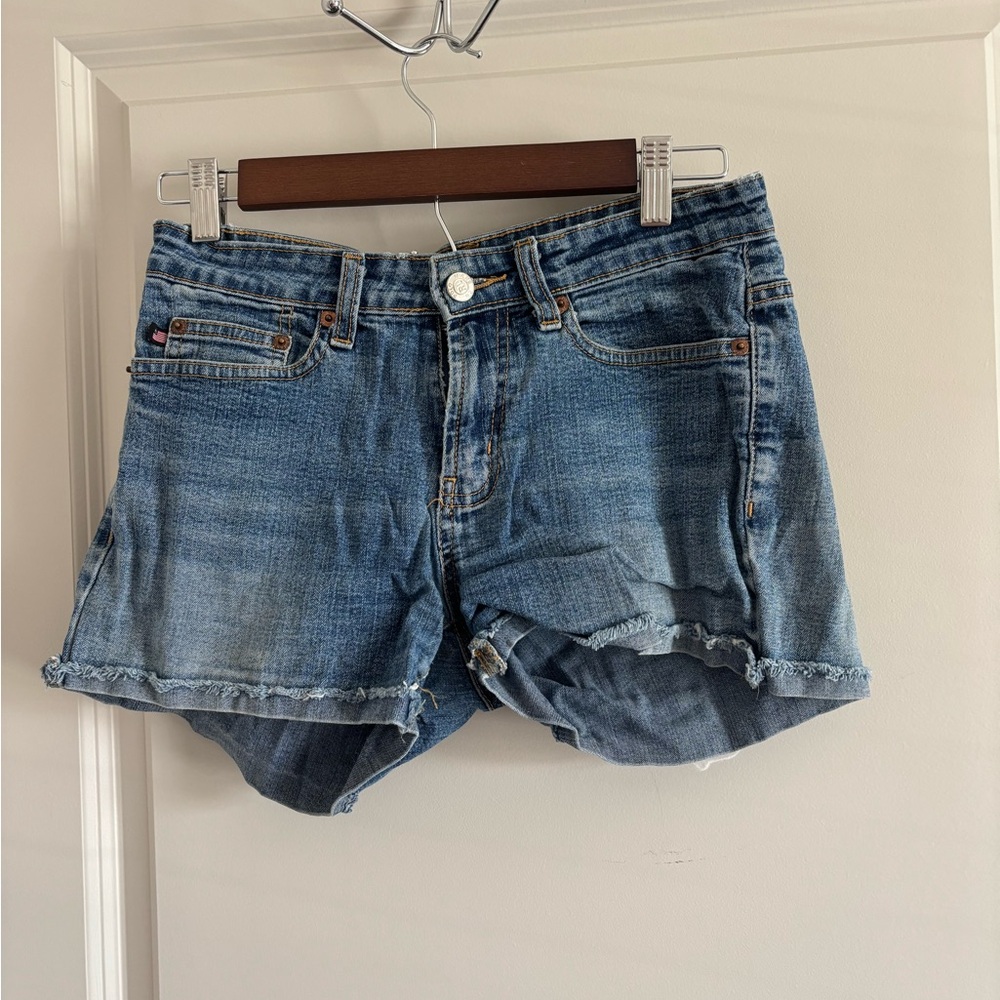 Polo by Ralph Lauren Blue Jean Shorts Classic Cut-Off